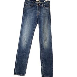 Levi’s 712 Slim Size 26 Dark Wash Jeans Mid Rise 31 1/2” Inseam Tall Boot Jeans